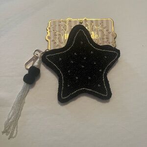 Starry Black Beaded Mini Bag